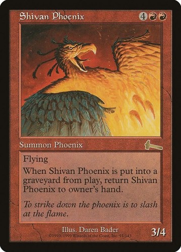 Shivan phoenix urza s - shivan, (1)
