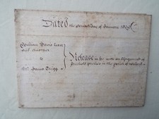Antique Vellum Indenture 1809 A Cottage and Land in Bishops Wood Herefordshire