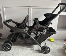 Graco Stadium Duo Tandem Pushchair With Click Connect - Black/Grey