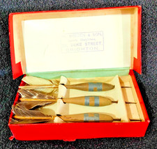 Vintage W. Wisden & Son Feather Darts Set – Brighton – Boxed Gift 1950s