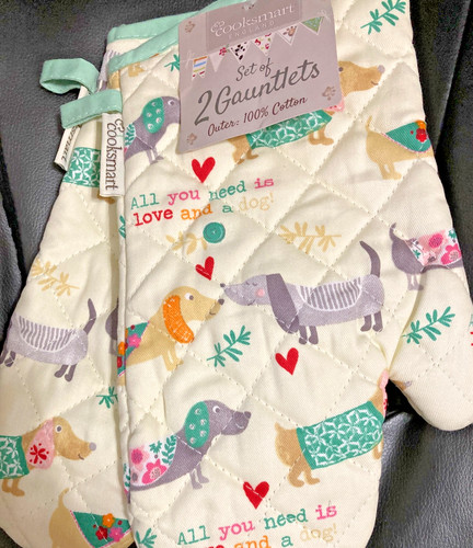Set dachshund oven - set-, mitts