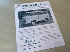 1958 THAMES 15 CWT VAN WORK BUS  COACHBUILT CONVERSION   SALES BROCHURE