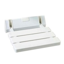 Shower Folding Chair Disability Aid Bath Spa Bathing Wall Hung Mounted White