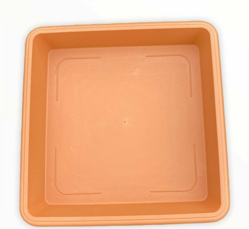 Square plant pot - square, water
