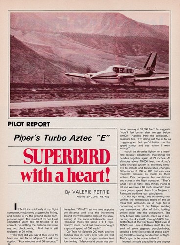 Piper aztec turbo aircraft - piper,