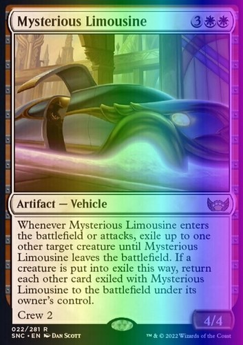 Mtg mysterious limousine - mtg,