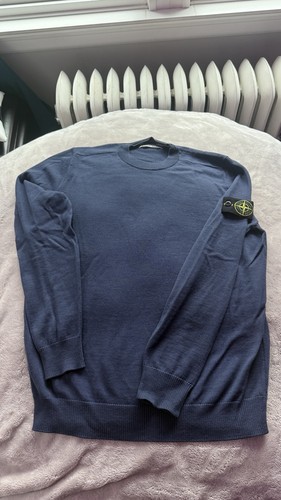 Stone island blue wool - island,