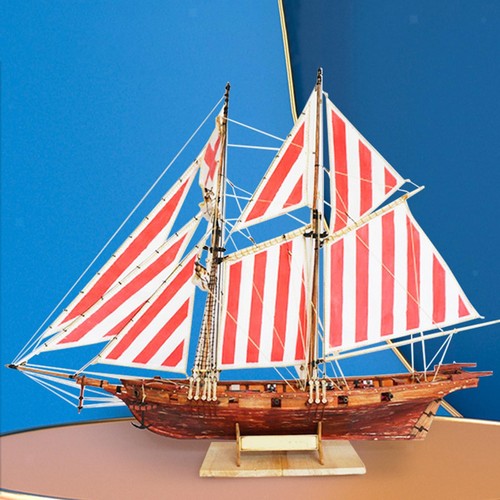 Wooden puzzle diy ship - 3d,