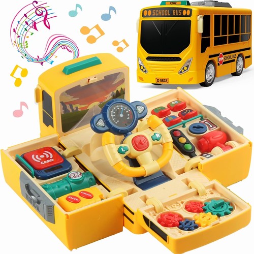 Hongtuo school bus - bus, toy,