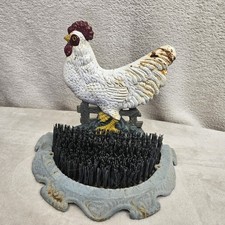 Vintage Cast Iron Rooster Door