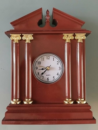 Vintage mantle clock with - vintage,