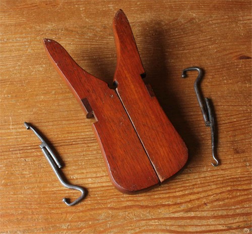 Antique campaign boot jack - antique,