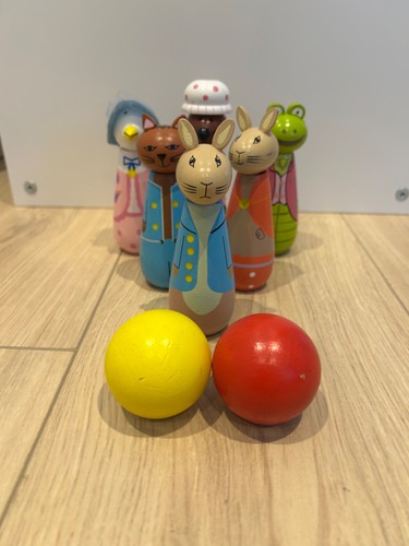Peter rabbit wooden skittles - rabbit,