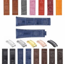 20MM LEATHER ALLIGATOR STRAP