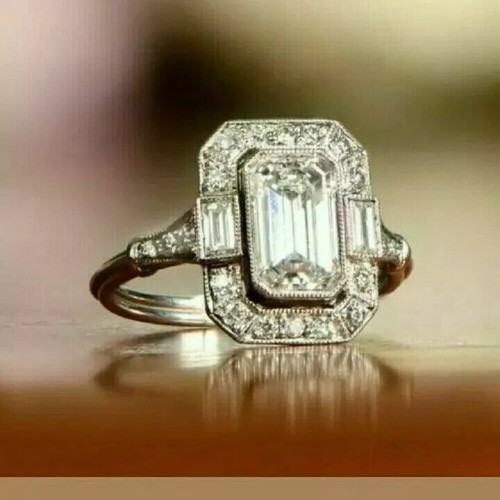 Antique art deco emerald - art,