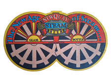 Newquay Steam Beer, The New Age Of Steam Beer Mat, Vintage, Collectors Item