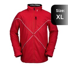 Volcom 2021 No Hood X-Wing Jacket Red Snowboard Ski Insulated Waterproof Coat