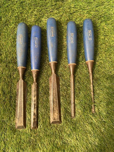 Vintage marples wood chisels - marples,