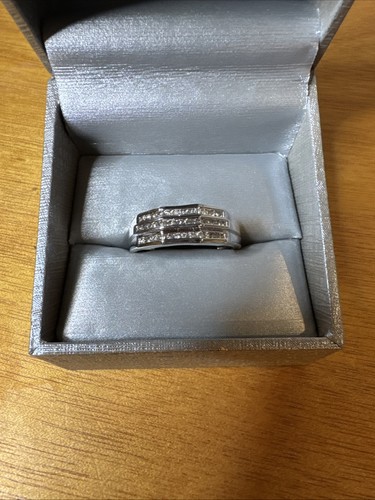 Men 10k white gold - white,