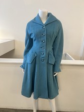 1950s vintage blue wool - 1950s,