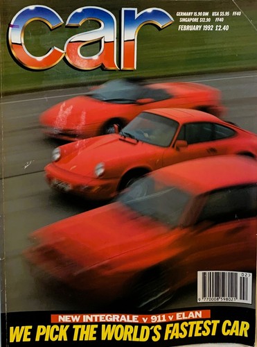 Car magazine feb 1992 - magazine, lancia