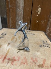 Hoselton Aluminum Sculpture Of A Golfer Figure Silver Made In Canada Sports