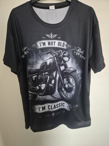 Black motorbike not old - black, i'm