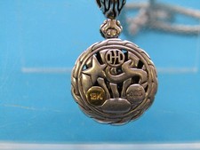 John Hardy Sterling Silver Foxtail Necklace & Diamond 18k Pendant