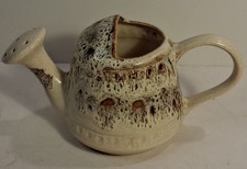 Vintage Fosters Pottery Honeycomb Blonde Watering Can/Vase