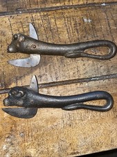 Antique cow head tin opener - antique,