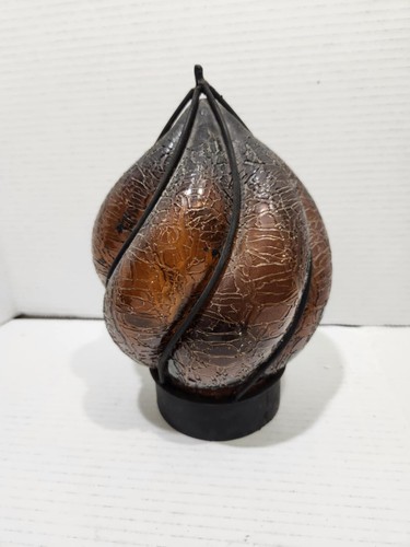 Vintage handblown caged glass - vintage,