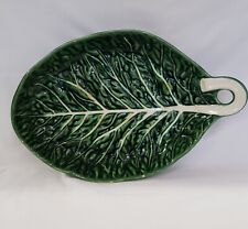 F Subtil Vintage Portuguese Large Cabbage Leaf Platter Plate Dish