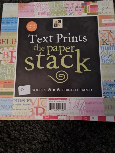 8x8 paper pad - pad, prints