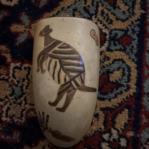 Aboriginal ceramic wall pocket - aboriginal,