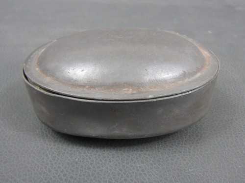 Antique pewter pocket tobacco