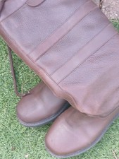 Ladies Onfire Brown Knee High