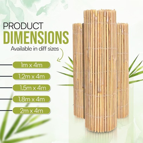 Heavy duty bamboo - 4m, fence