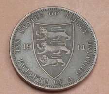JERSEY. 1/12 SHILLING 1911.