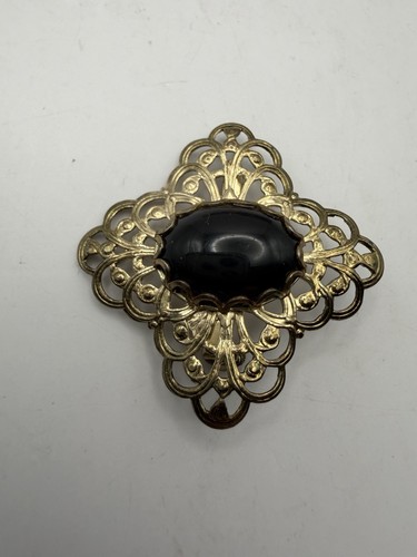 Vintage gold toned filigree - vintage,