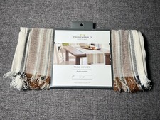 Target Threshold Extended Length Table Runner New 108” X 14 Neutral Home Decor