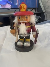Vintage Wooden Firefighter