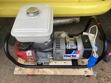 Clarke CP2100 Frame mounted generator with Honda G200 petrol engine Instructions