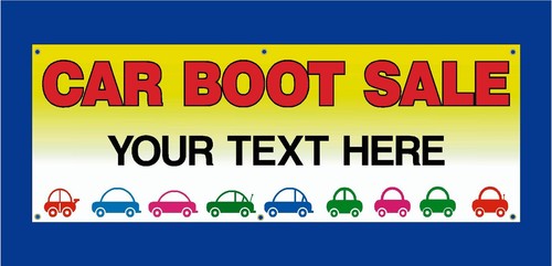 Car boot sale here banners - car,