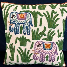 Crewel Work ELEPHANT Scatter