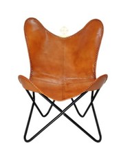 Vintage Leather Butterfly