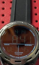 NEW OTHER DIESEL DIGITAL WATCH LEATHER BOXED RRP £139