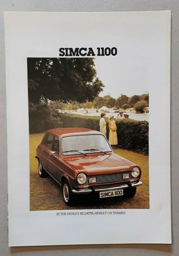 Simca 1100 range brochure 1977 - brochure,