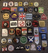 Vintage & Unique Cloth Patch Collection - Over 40 Mixed Badges (UK Seller)