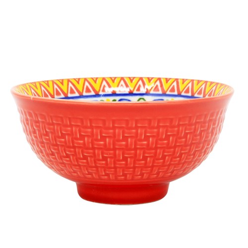 Dessert bowl stoneware red - stoneware,