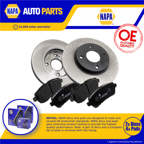 Vented brake discs and - 2x,